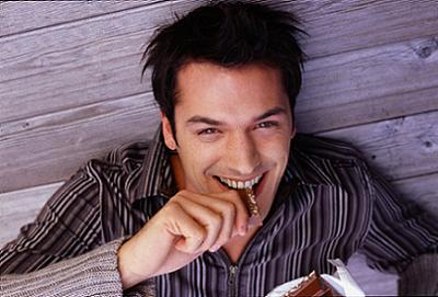 Guy Eating Chocolate